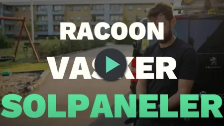 Racoon-Vask-af-solpaneler